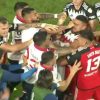 La picante pelea entre jugadores de River y Nacional: Paulo Díaz recibió una trompada en la cara